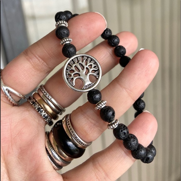 🔴 Tree of life & lava rock oil diffuser bracelet - Picture 11 of 12